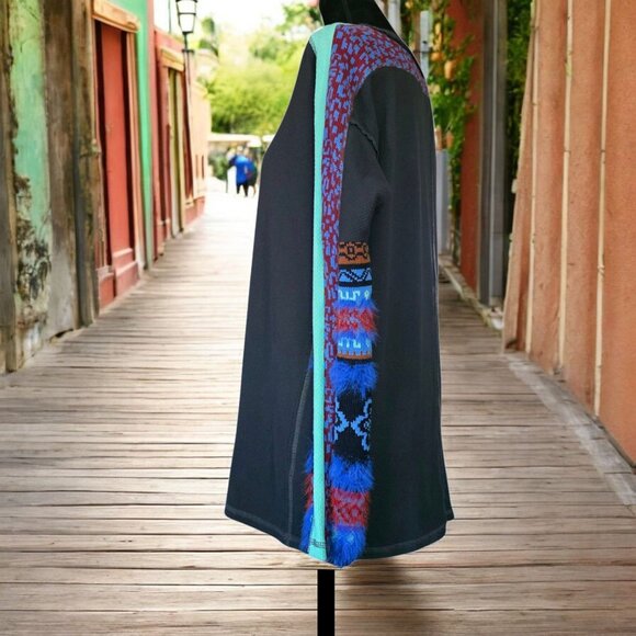 FREE PEOPLE ( XS ) OVERSIZED Relaxed Fit Waffle Knit Fur Sleeves - Picture 5 of 9